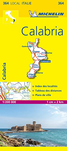 Michelin Karte Calabria, französische Ausgabe (Michelin kaart - lokaal Italie (364))